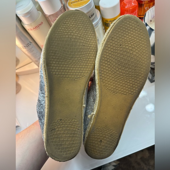 Stuart weitzman metallic leather espadrille loafers women’s 7 - Picture 6 of 6